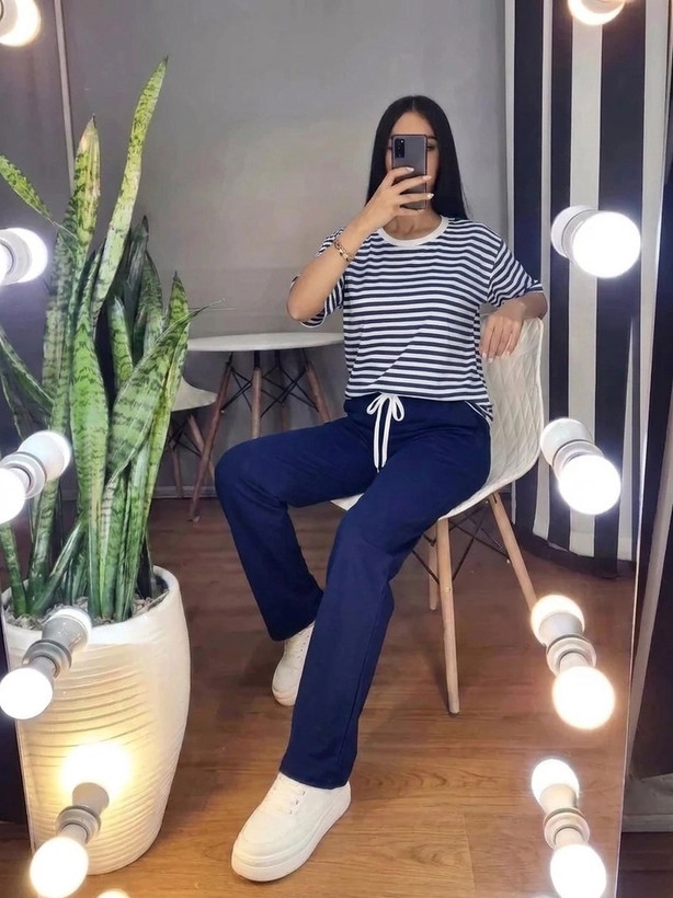 تیشرت شلوار راه راه
